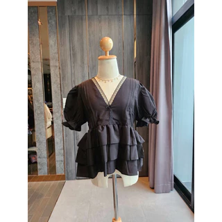 เสื้อขนมถ้วยฟู ระบาย 3 ชั้น Ls 022