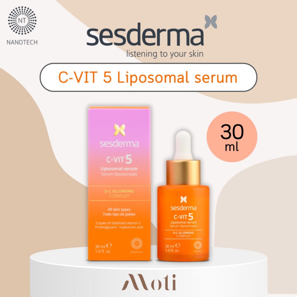 SESDERMA C-VIT 5 LIPOSOMAL SERUM 30ML เซรั่ม Antioxidant + ผิวกระจ่างใส