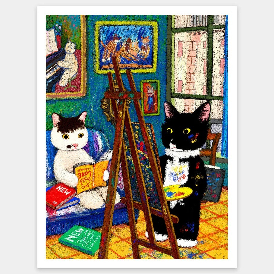 PINTOO: Niuniu in Famous Paintings (NEWNEW) - Let's Stay Together (1200 Pieces) [Plastic Jigsaw Puzz