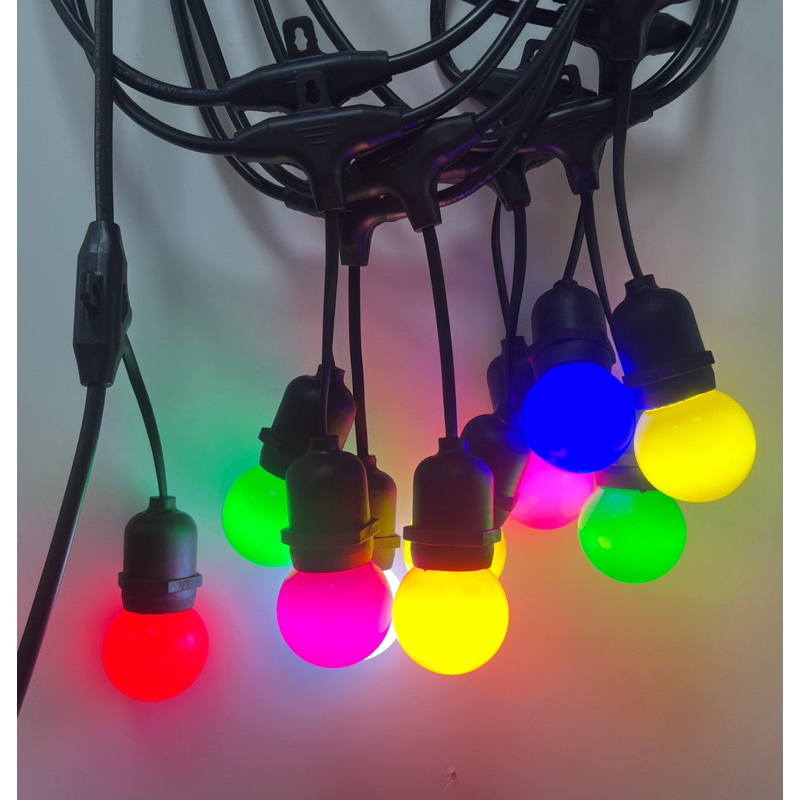 G45 หลอดไฟ 3W วัสดุพลาสติก ทนความร้อน กันน้ำIP65 ไม่แตกหักง่ายเมื่อหล่น ซอคเก็ต E27 สีต่างๆ - รูปที่ 4