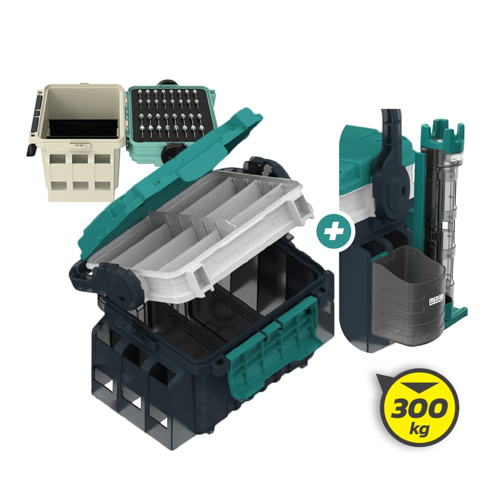 กล่องอุปกรณ์ตกปลาพกพา Mebao MB-705 Combo พร้อมที่วางคันเบ็ดและที่ใส่แก้ว แข็งแรง รับน้ำหนักได้ 300kg ราคา ถูกที่สุด ดีลบีเคเค แกลเลอรีภาพที่ 3