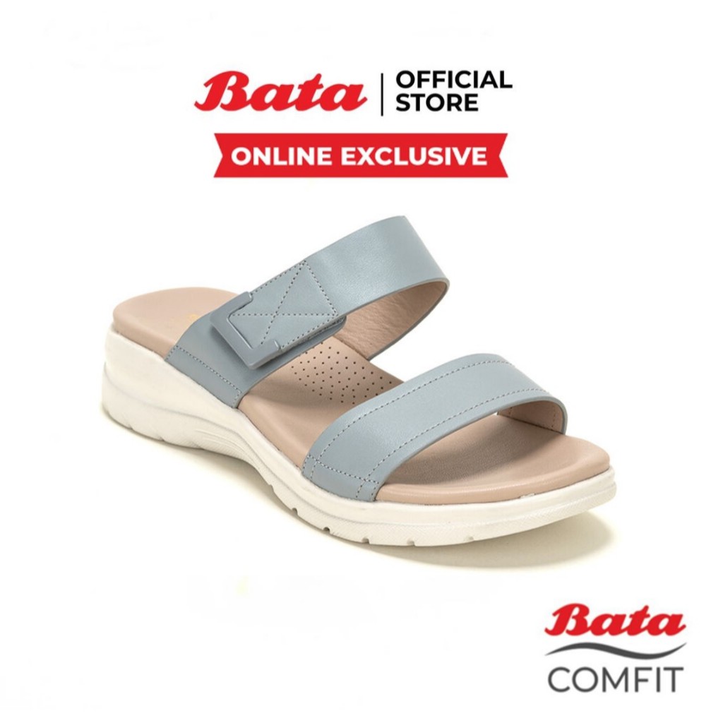 Online Exclusive Bata บาจา Comfit รองเท้าเพื่อสุขภาพแบบสวม  สำหรับผู้หญิง รุ่น LadyComfit สีน้ำเงิน รหัส 5809048