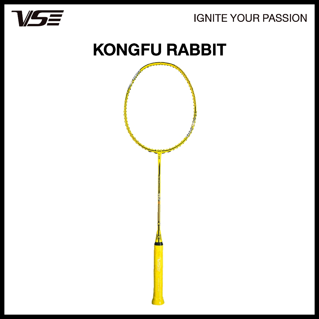 VS ไม้แบดมินตัน รุ่น Kongfu Rabbit แถมกริปคละสี+เอ็น+ซอง *ขึ้นเอ็น กรุณากดที่ตัวเลือกขึ้นเอ็นเท่านั้น* — صورة 6