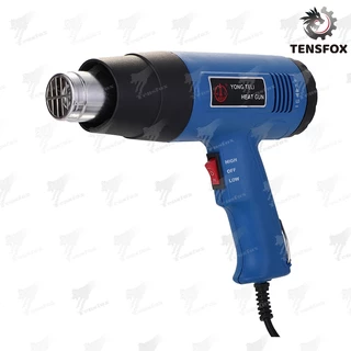 Tensfox ปืนเป่าลมร้อน เครื่องเป่าลมร้อน 2000W โบวเวอร์เป่าลม ใช้สำหรับฟิล์มหดบรรจุภัณฑ์ฟิล์มรถยนต์เพื่อดัดท่อพลาสติ