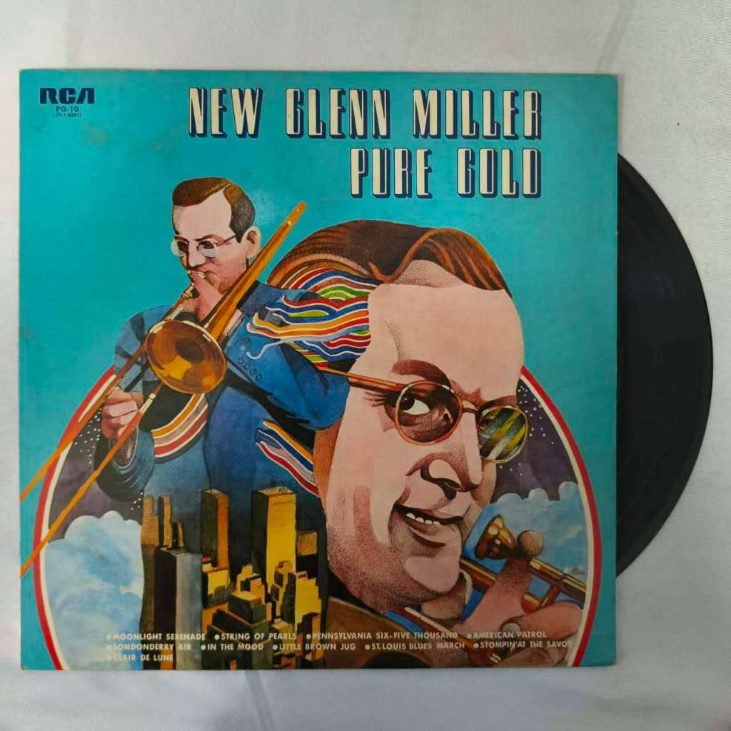 Glenn Miller, The New Glenn Miller Orchestra – New Glenn Miller Pure Gold   ขนาด 12 นิ้ว LP WY110