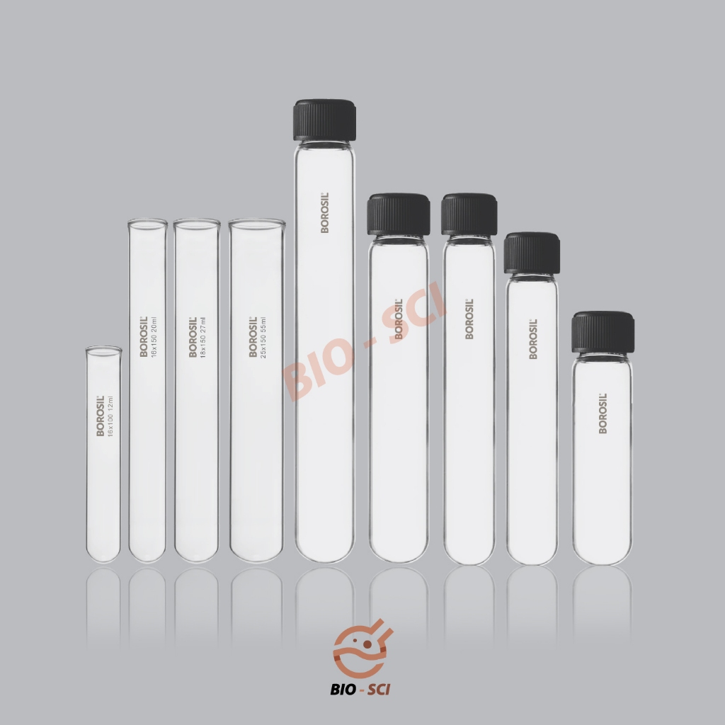 หลอดทดลอง แก้วหนาพิเศษ (Laboratory Grade) มีใบ Cer. / ISO ทนความร้อนสูง ออกใบกำกับภาษีได้