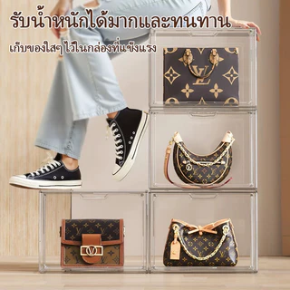 XR ประตูแม่เหล็ก ตู้โชว์กล่องแสดงโปร่งใสหรูหรากล่องเก็บของวางซ้อนกันได้ตู้เก็บของกล่องโชว์กระเป๋า คุณภาพสูง โปร่งใสสูง