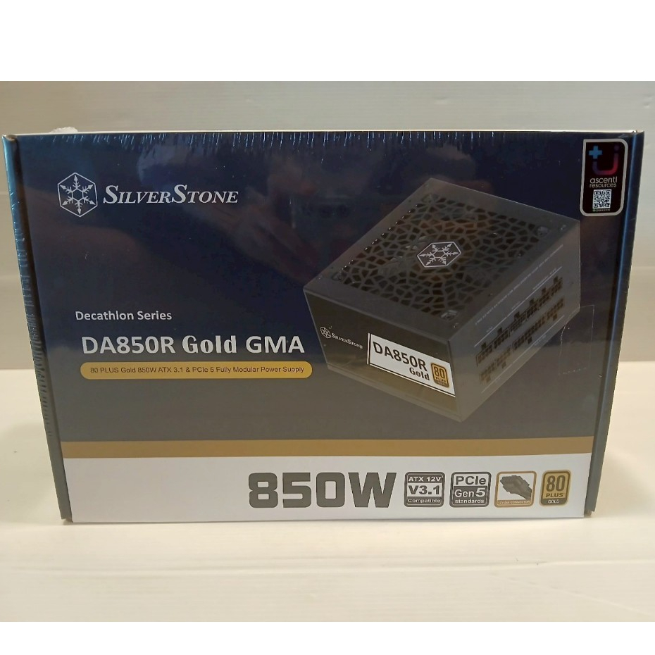 POWER SUPPLY (อุปกรณ์จ่ายไฟ) SILVERSTONE DA850R GOLD - 850W 80 PLUS GOLD BLACK ATX