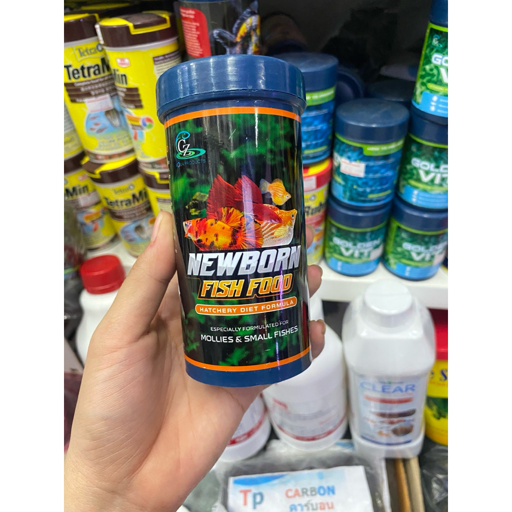 Cz newborn อาหารสำหลับปลาเล็ก(ปลาบอลลูน-ปลากัด-ปลาหางนกยูง)120ml