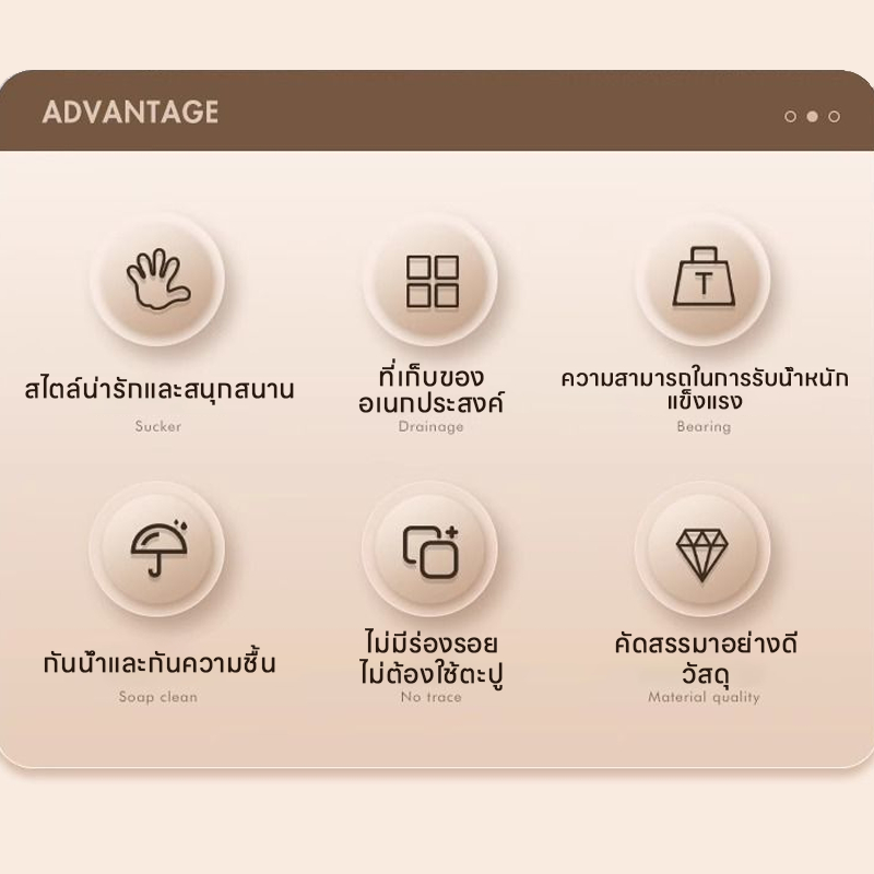 ชั้นวางแปรงสีฟัน ชั้นวางแปรงสีฟันลายการ์ตูนมิกกี้เม้าส์ ติดตั้งง่าย ไม่ต้องเจาะ - รูปที่ 7