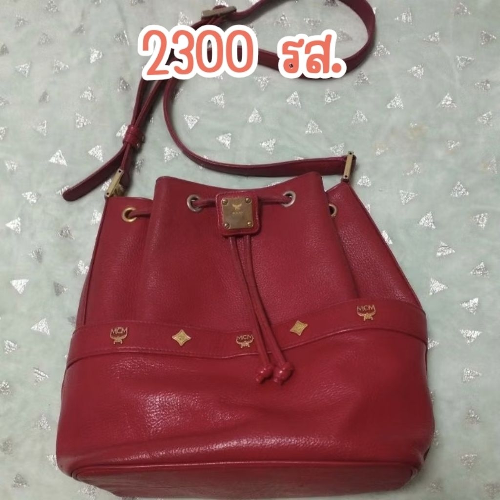 👛👛2,999 รวมส่ง Mcm แท้ 100% ทรงจีบหนังแท้ 10นิ้ว