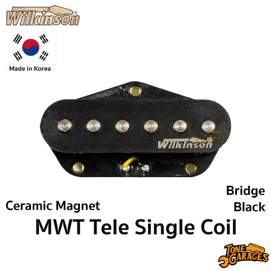 Wilkinson MWT Tele Pickup Ceramic Magnet ปิ๊กอัพกีต้าร์ เทเล Vintage ตำแหน่ง Bridge (MWTB) Made in Korea
