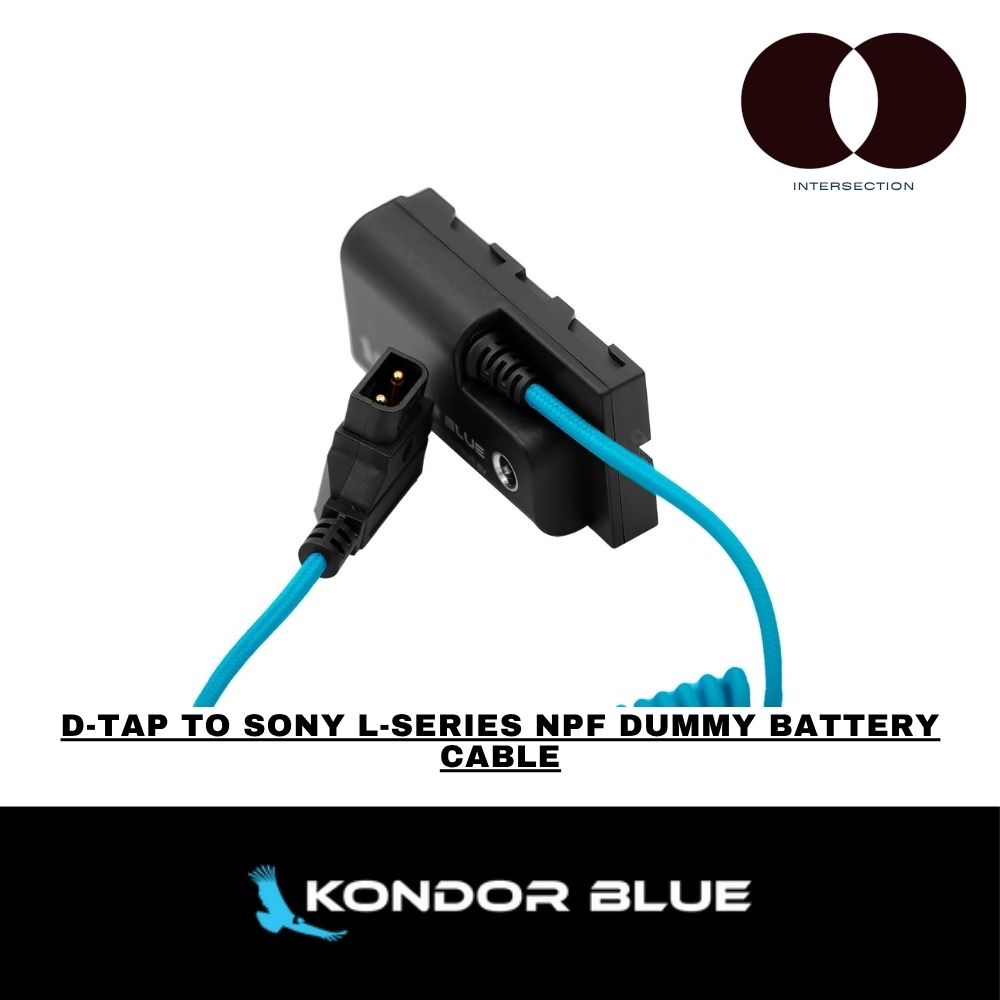 KONDOR BLUE D-TAP TO SONY L-SERIES NPF DUMMY BATTERY CABLE