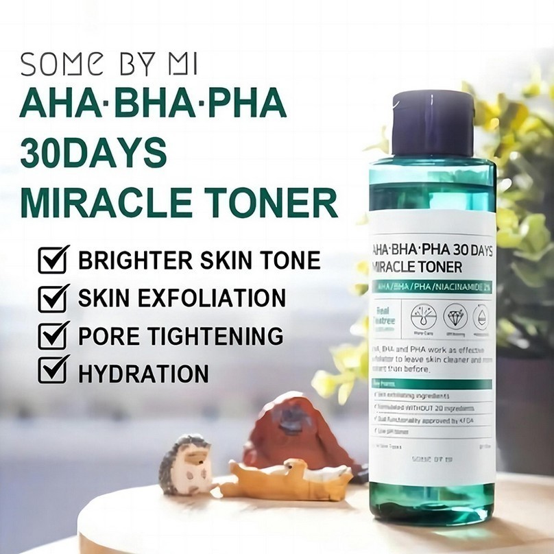 【COD】SOME BY MI AHA.BHA.PHA 30 Days Miracle Toner 150ml, โทนเนอร์ปรับสภาพผิว, การดูแลปัญหาสิว โทนเนอร์ลดสิว ผลัดเซลล์ผิว