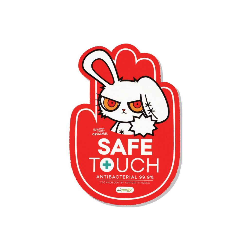 สติ๊กเกอร์ BLOODY BUNNY HAND RED (S) AIRPURITY STICKER แผ่นยับยั่งเชื้อโรค