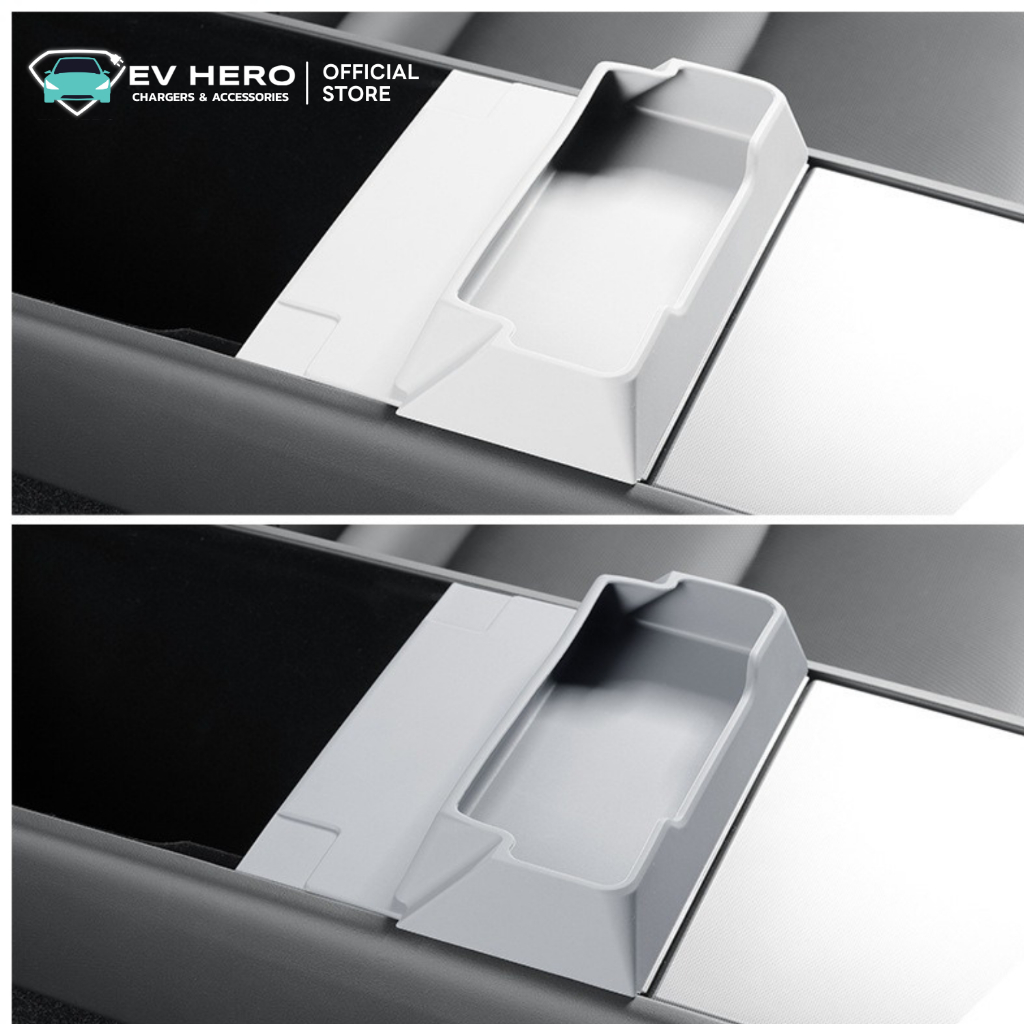 EV HERO Tesla ที่ใส่ของบริเวณที่พักแขนด้านหน้า Center Console Organizer Model Y/ YL/ Model 3 ราคา ถูกที่สุด ดีลบีเคเค แกลเลอรีภาพที่ 5