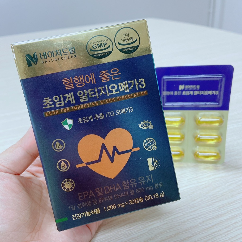 (🌼แท้ / พร้อมส่ง🌼) Nature Dream Supercritical Alti Omega 3 {1,006mg*30}# รู่นแพงลายหัวใจ