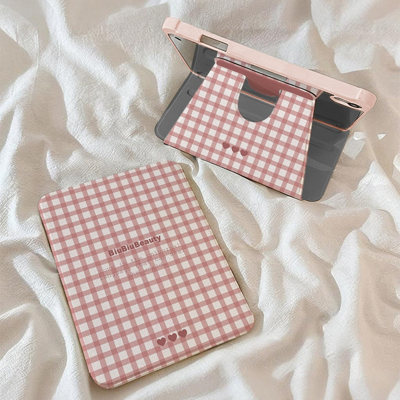 💫พร้อมส่ง💫เคสiPad หมุน 360° ลายตาราง มินิมอล Air6 อะครีลิค Gen11 Air7 มีที่ใส่ปากกา Gen10 Pro11 12.9