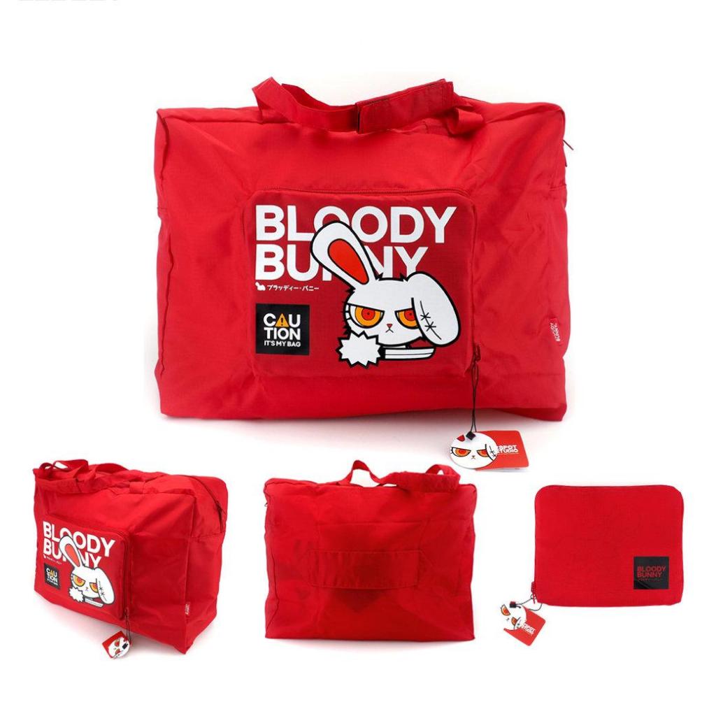 กระเป๋าพับพกพา เดินทาง BLOODY BUNNY FOLDABLE BAG