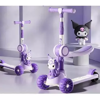 🔥สกูตเตอร์ Kulomi 🔥สกู๊ตเตอร์เด็กเล็ก สกู๊ตเตอร์ 3in1 scooter พร้อมไฟ LED ปรับความสูงได้ 3 ระดับ ของเล่นเด็ก