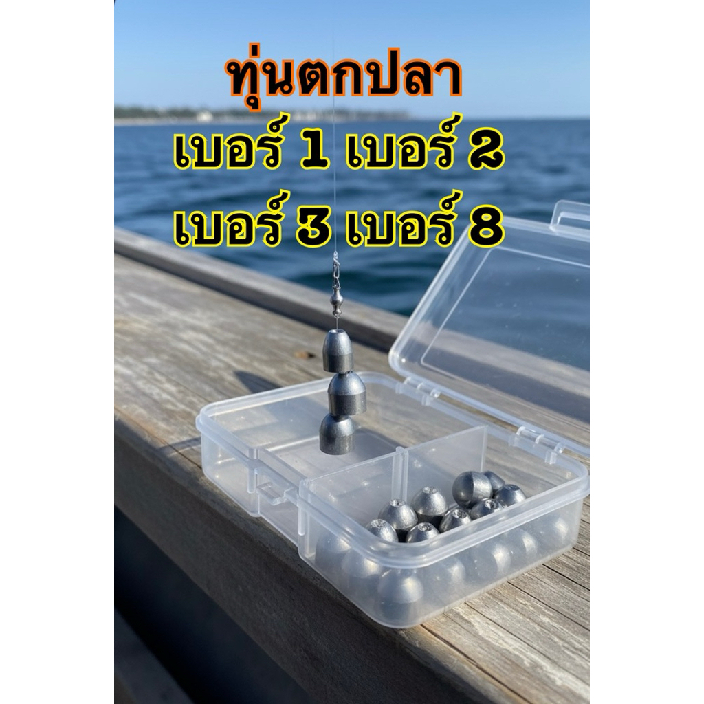 ทุ่นตกปลา เบอร์8 ทุ่น8มิล ห้อยสายเบ็ด