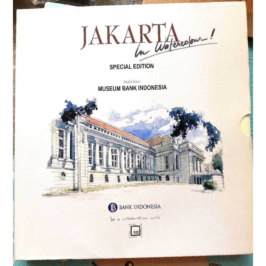 JAKARTA​ in​ Watercolour​ Special​ Edition​ Museum​ Bank​ Indonesia หนังสือ​ภาพสีน้ำ