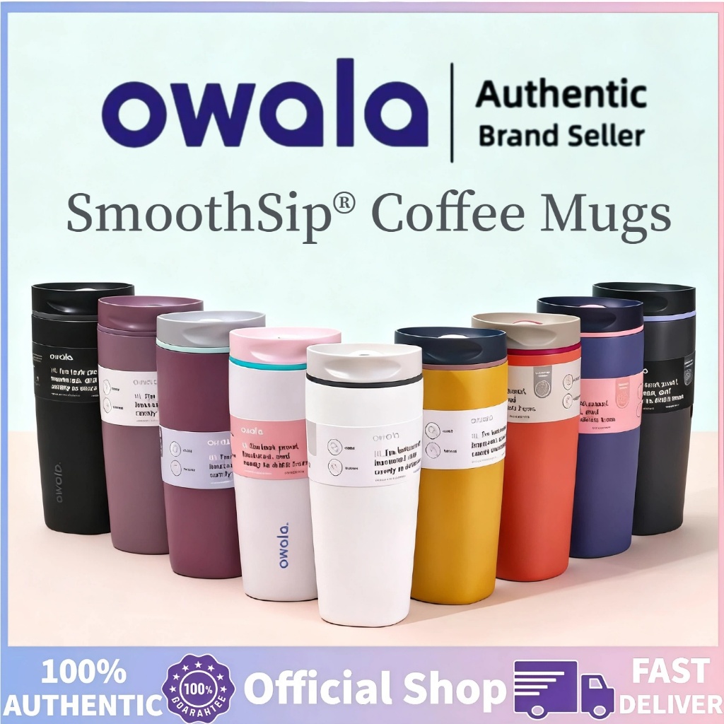 ใหม่❤️‍🔥 Owala SmoothSip Slider 20oz ของแท้จากอเมริกา พร้อมส่งด่วน! แก้วเก็บอุณหภูมิสแตนเลส ดีไซน์ปากจิบสุดพิเศษ ใช้งานง