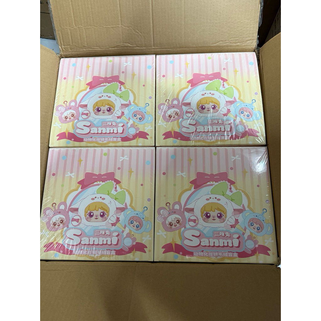 ❄️ พร้อมส่ง ยกกล่อง 🌸🍀 Sanmi กระจก พับ ยก box 6 จุ่ม น่ารัก ☘️🍡