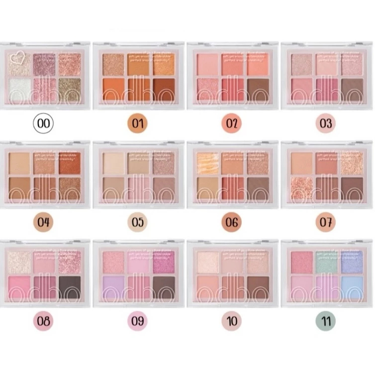 OD276 ซิกเนเจอร์ อายแชโดว์ พาเลท 6 สี ODBO Signature ODBO โอดีบีโอ