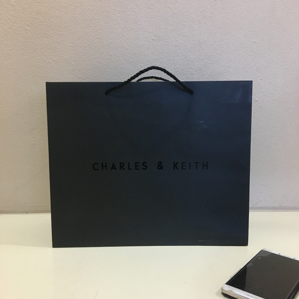 ถุง กระดาษ แบรนด์ Ck ถุงของขวัญcharles & keith เก็บโค้ดส่งฟรี(ถุงกระดาษckดำ) ราคา ถูกที่สุด ดีลบีเคเค แกลเลอรีภาพที่ 5