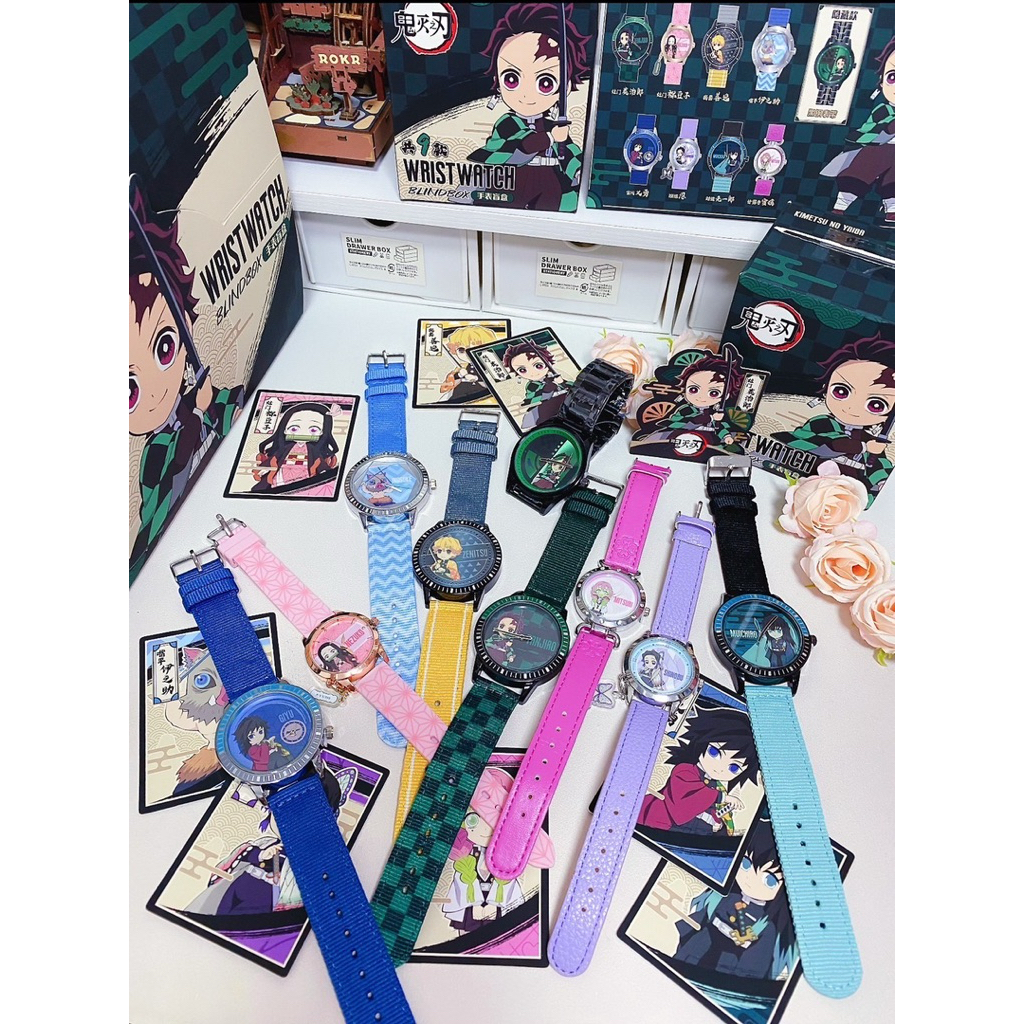 🗡️⌚️💜จุ่มนาฬิกา Demon Slayer: Kimetsu no Yaiba wrist watch (จุ่มเดี่ยม) (พร้อมส่ง)