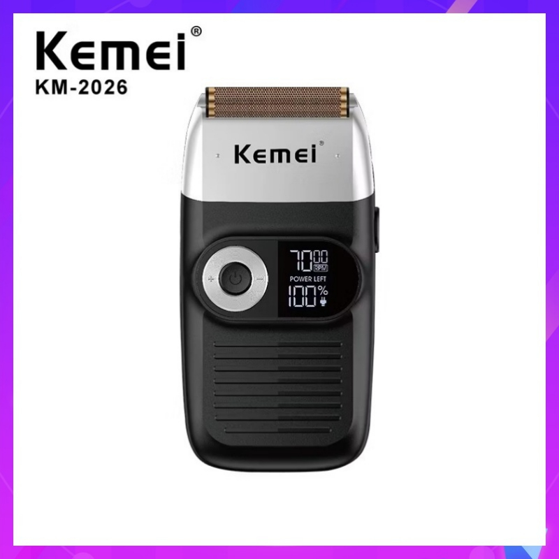 Kemei เครื่องโกนหนวดไฟฟ้าสําหรับผู้ชาย Km-2026