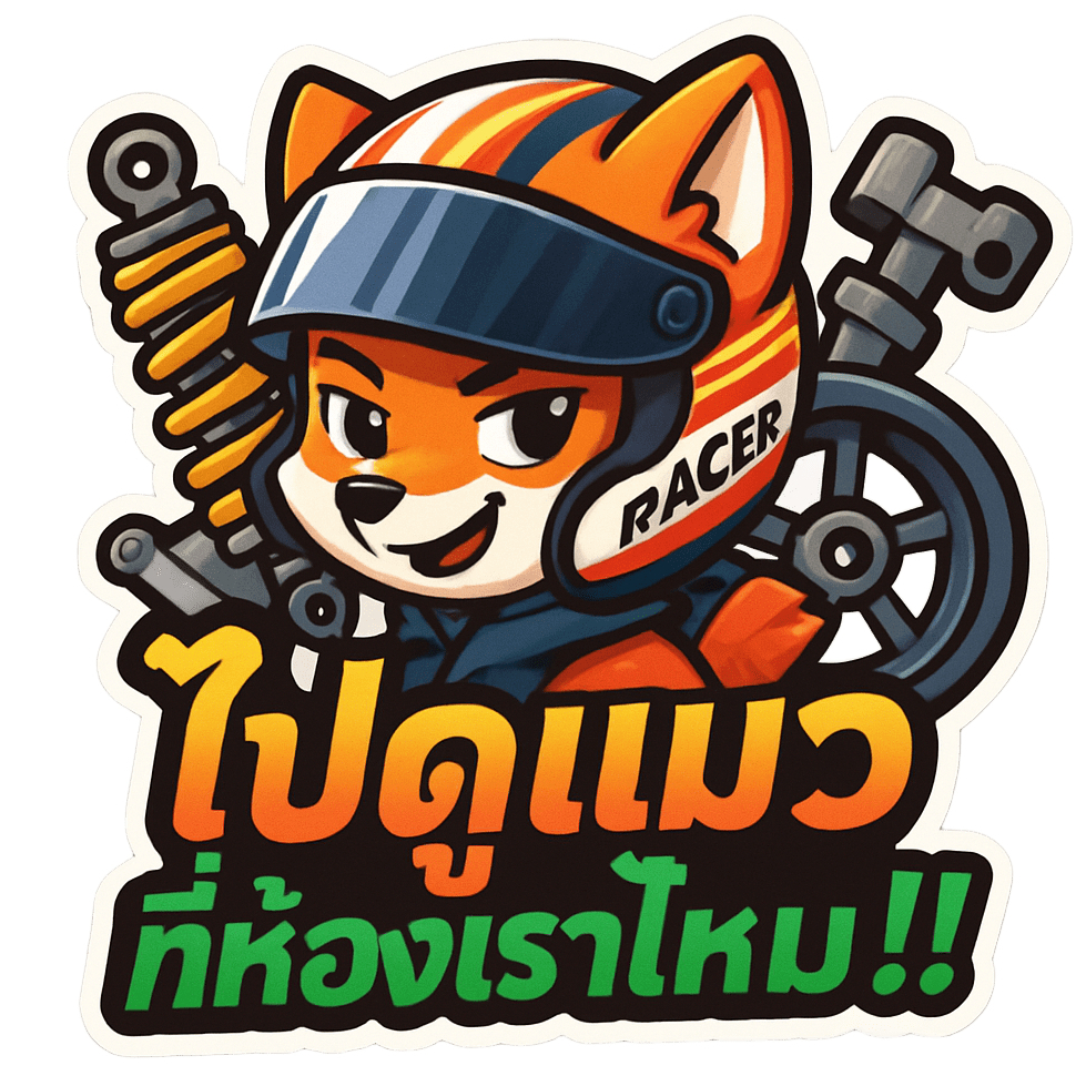 สติกเกอร์ติดรถ ไปดูแมวที่ห้องเราไหม แมวส้ม 1 แผ่น สติกเกอร์คำคม สติกเกอร์คำกวน สติ๊กเกอร์แต่งมอเตอร์ไซค์ ส่งฟรี