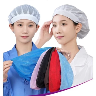 (พร้อมส่ง) หมวกตาข่าย Mesh Cap หมวกคลุมผม แบบมีขอบ สำหรับทำอาหาร ร้านอาหาร โรงงาน ทำงานห้องปฏิบัติการ