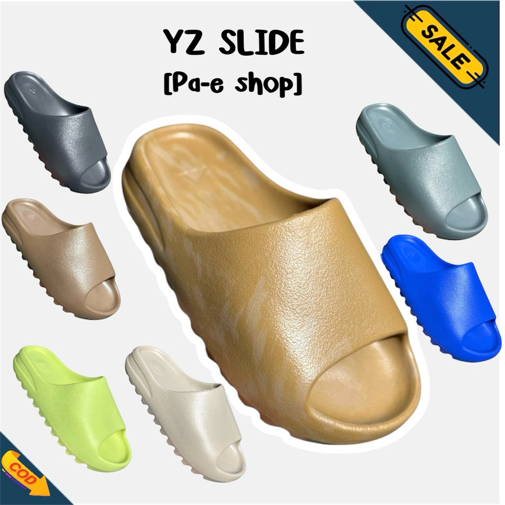 🛒💥รองเท้าแตะ Yz Slide 1:1 พื้นโลโก้ ผิวหยาบ เบา นุ่มมาก ใส่สบาย มีกล่อง