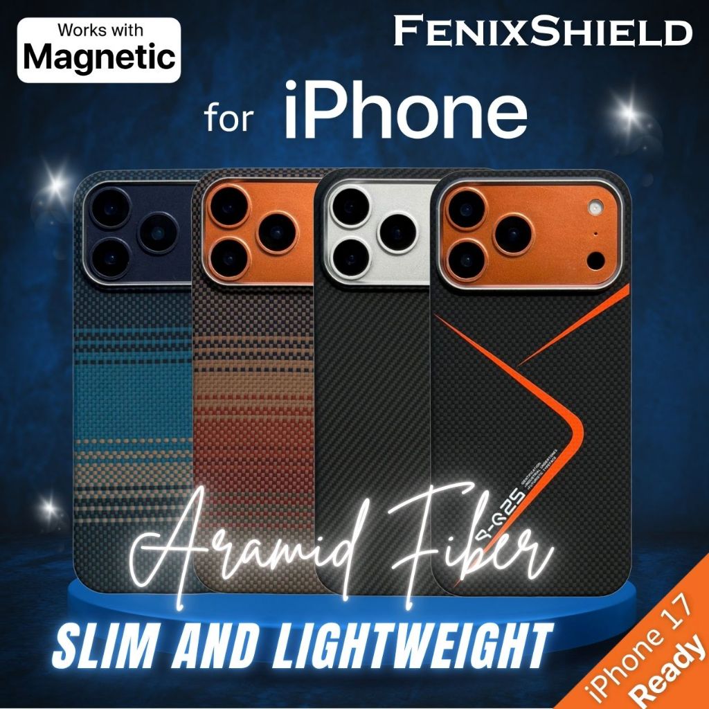 (ส่งทันที) เคส FenixShield Ultra Slim Aramid Case for iPhone 17 / 16 / 15 / Plus / Pro / Max