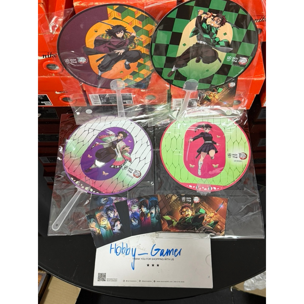 (มือ1 พร้อมส่งด่วน🇹🇭 ) พัด Koi The Set A / B The โคอิเตะ x ดาบพิฆาตอสูร ปราสาทไร้ขอบเขต Demon Slayer