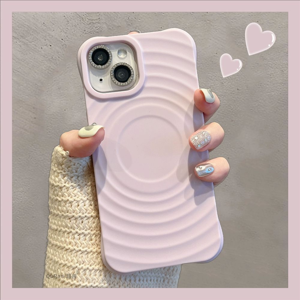 🧲 แม่เหล็กดูด เคส iPhone เคสไอโฟน ลายคลื่น 4 มุมหนา ป้องกันตก 🛡️ ซิลิโคนนุ่ม ทุกรุ่น ใหม่ สวยงาม ใช้งานสะดวก