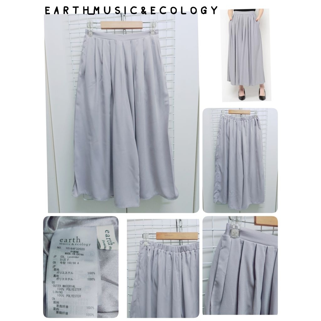 4631. E A R T H_M U S I C & E C 0 L 0 G Y กางเกงยาวขากว้างญี่ปุ่นมือสอง