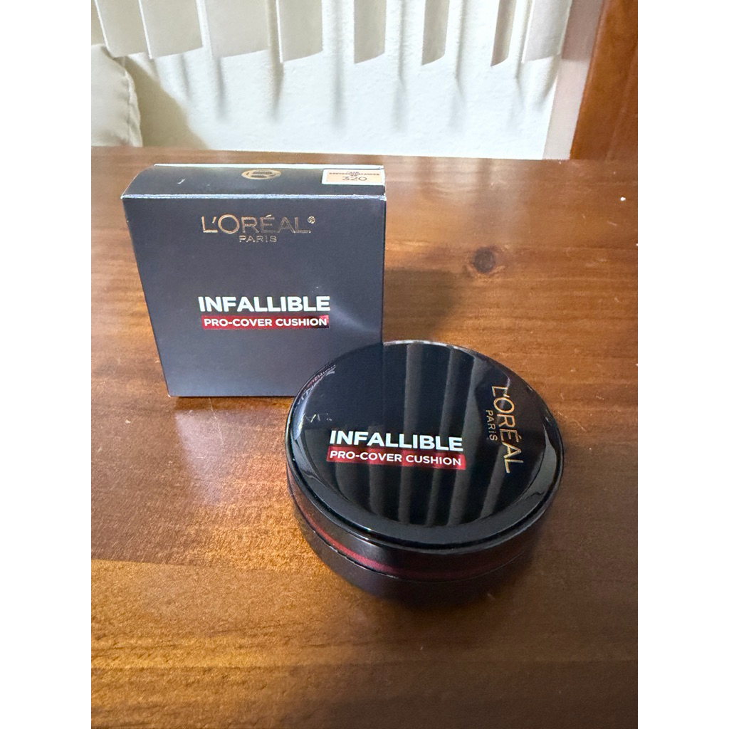 ใช้ครั้งเดียว สี320 L'Oreal Makeup ลอรีอัล ปารีส อินฟอลลิเบิล โปร-คัฟเวอร์ คุชชั่น 14ก. 320