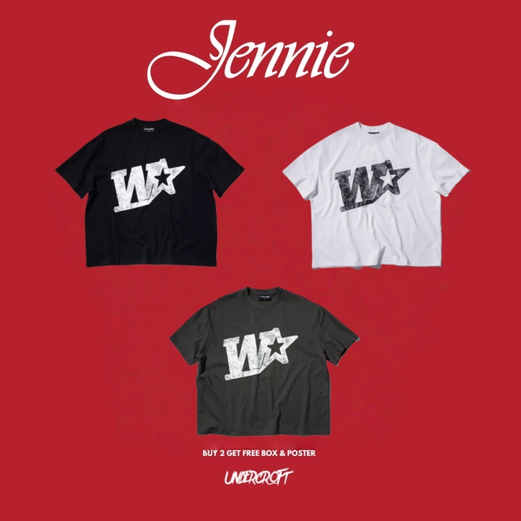 เสื้อยืด whose รุ่น wstar tee ทรงครอป