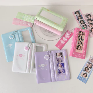 พร้อมส่ง🇹🇭แฟ้มRibbon Bow PVC 40ช่อง เก็บรูปPhoto Booth โฟโต้เฟรม สติ๊กเกอร์ PhotoAlbum (AB) #L20