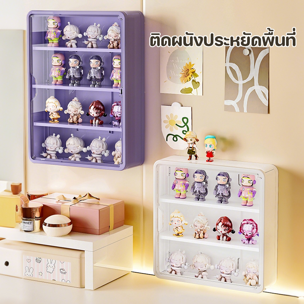 กล่องโมเดล ตู้ใส่โมเดลติดผนัง ตู้เก็บตุ๊กตา 3/4ชั้น สามารถเก็บโมเดล ของเล่น ของสะสม มีให้เลือก 3 สี ส่งจากกรุงเทพ