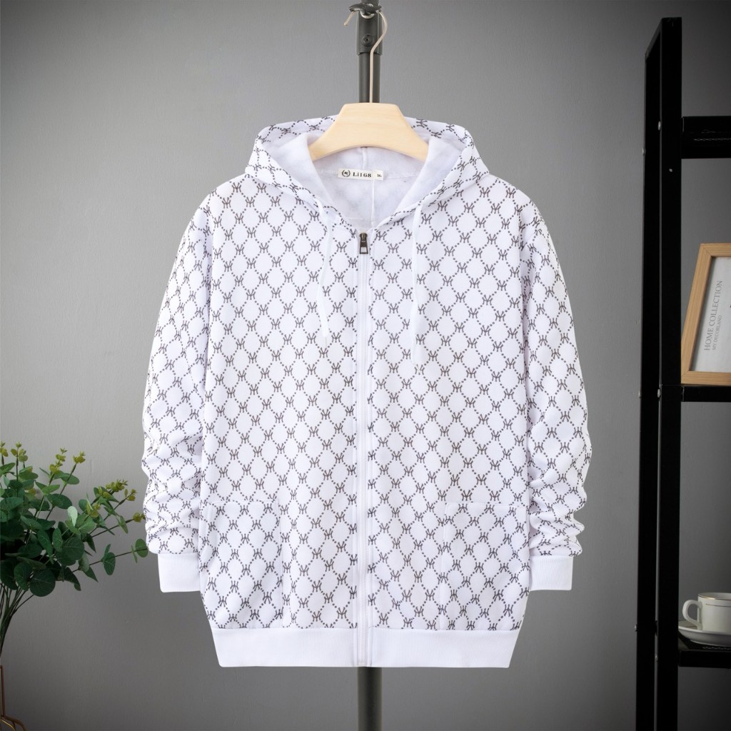 MANY.S🐉 เสื้อแจ็คเก็ตฮู้ดซิป ลาย MY. Signature Monogram เรียบง่ายแต่ดูดีมาก! เสื้อกันหนาวสไตล์มินิมอล 👉🏻 มีส่งด่วน 24 - รูปที่ 2