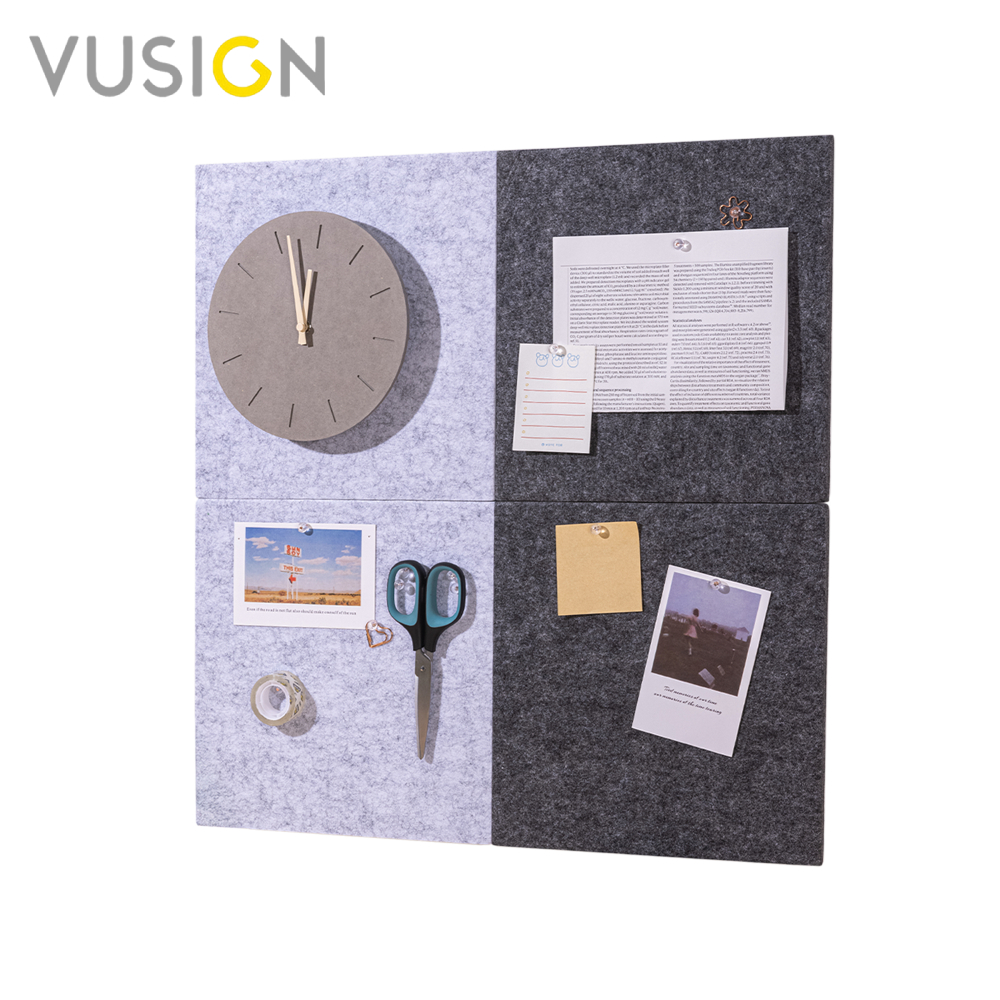 Vusign กระดานปักหมุด กระดานช่วยบันทึกความจำ กาวด้านหลังเต็มแผ่น หนา 9 มม. ผิวละเอียด Message Board