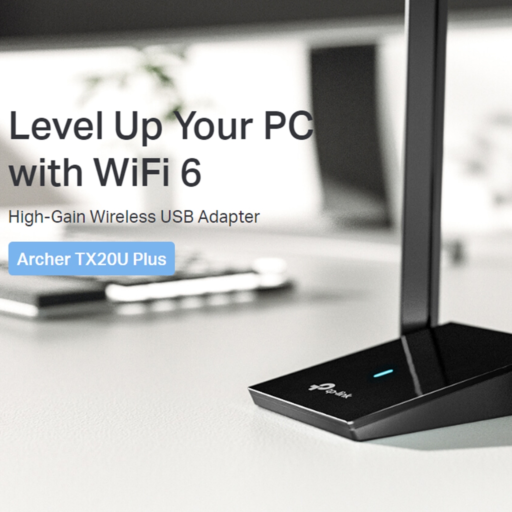 TP-Link Archer TX20U Plus AX1800 WiFi 6 USB Adapter 1201Mbps High Gain ของแท้ ศูนย์ไทย ราคา ถูกที่สุด ดีลบีเคเค แกลเลอรีภาพที่ 4