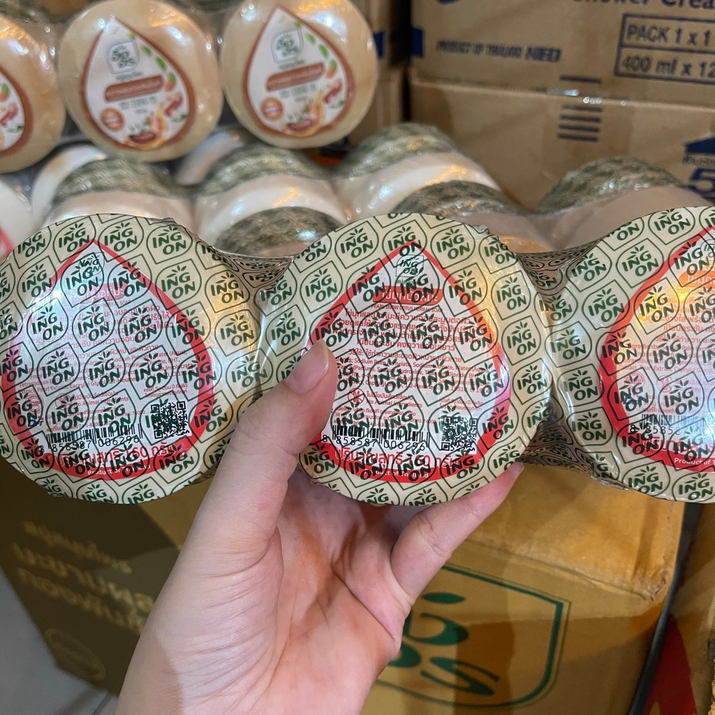 [ครึ่งลัง 48ก้อน] สบู่ อิงอร ING ON สบู่ก้อนกลม 160g. คละ 5 สูตร ใช้ได้หน้า-กาย ของแท้ ส่งไว - รูปที่ 5