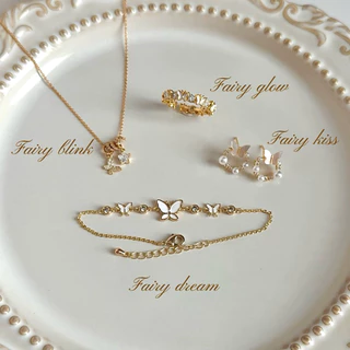 Socrush.bkk | FAIRY BLINK necklace🧚🏻‍♀️✨ | SN-002 | สร้อยคอ จี้ดาว จี้ผีเสื้อ