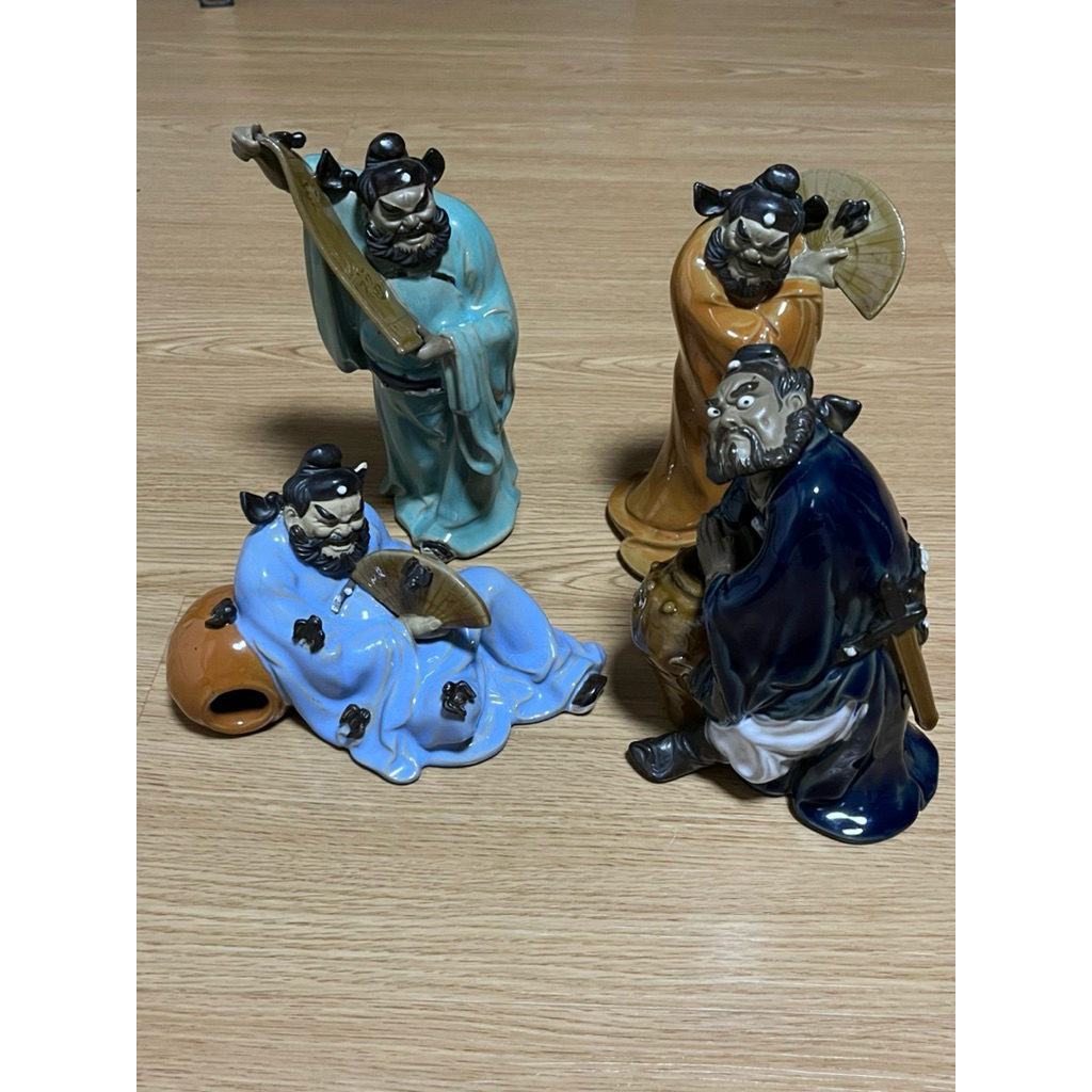 Zhong Kui Chinese Shiwan Statue Mudman Porcelain