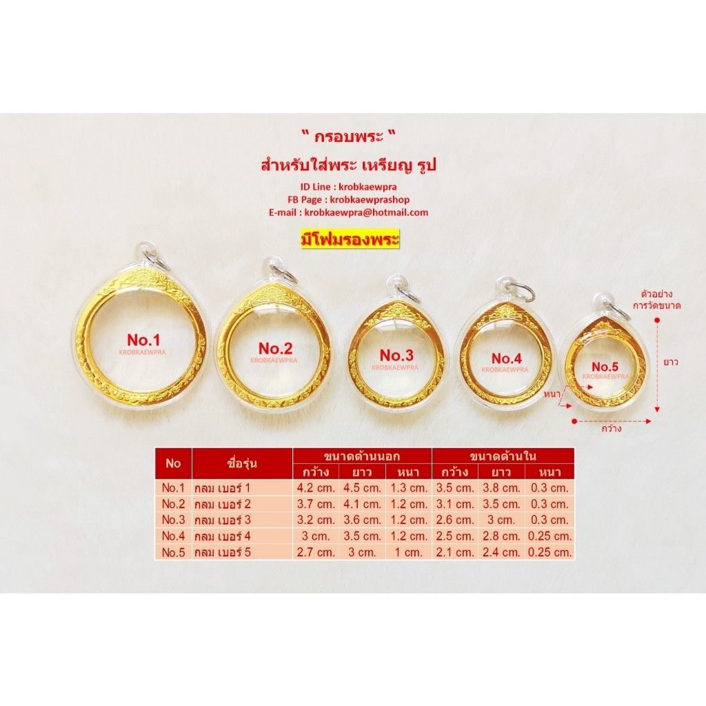 กรอบพระ  ( รุ่นกลม )